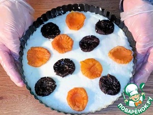 Пирог на кефире "Манник с сухофруктами"