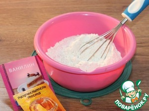 Пирог на кефире с персиками