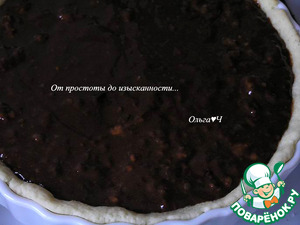 Постный шоколадно-банановый тарт с лимоном