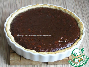 Постный шоколадно-банановый тарт с лимоном