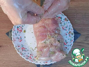 Мясная тарелка на праздничный стол