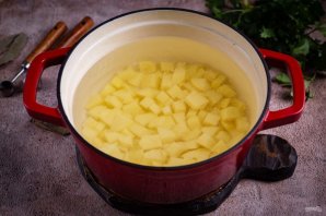 Суп с рыбными консервами Суп с рыбными консервами