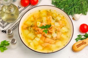 Суп из красной рыбы